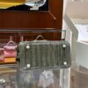 Old Cobbler Birkin Shiny Porosus Crocodile CK81 Turtledove Grey Gold Hardware 25cm Full Handmade