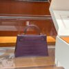 wsxc1783764194007_8 Old Cobbler Factory Mini Kelly Matte Alligator Crocodile Grape Purple Gold Hardware 19cm Full Handmade