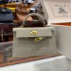 wsxc1783764272089_1 Old Cobbler Factory Mini Kelly Matte Alligator Crocodile Ice White Gold Hardware 19cm Full Handmade