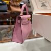 Old Cobbler Factory Mini Kelly Matte Alligator Crocodile Sakura Pink Gold Hardware 19cm Full Handmade