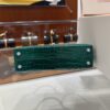 wsxc1783764369998_8 Old Cobbler Factory Mini Kelly Shiny Alligator Crocodile Emerald Green Silver Hardware 19cm Full Handmade