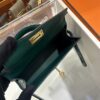 Old Cobbler Factory Mini Kelly Shiny Alligator Crocodile Emerald Green Gold Hardware 19cm Full Handmade