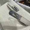 wsxc1784135867059_9 Old Cobbler Factory Mini Kelly Matte Alligator Crocodile i2 Cream White Silver Hardware 19cm Full Handmade
