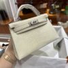 wsxc1784135867060_3 Old Cobbler Factory Mini Kelly Matte Alligator Crocodile i2 Cream White Silver Hardware 19cm Full Handmade