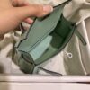 wsxc1784135890900_5 Old Cobbler Factory Mini Kelly Matte Alligator Crocodile 6U Mint Green Silver Hardware 19cm Full Handmade