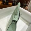 wsxc1784135890900_9 Old Cobbler Factory Mini Kelly Matte Alligator Crocodile 6U Mint Green Silver Hardware 19cm Full Handmade