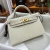 wsxc1784136045667_9 Old Cobbler Factory Mini Kelly Matte Alligator Crocodile i2 Cream White Gold Hardware 19cm Full Handmade