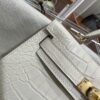 wsxc1784136045920_11 Old Cobbler Factory Mini Kelly Matte Alligator Crocodile i2 Cream White Gold Hardware 19cm Full Handmade
