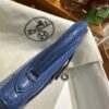 wsxc1784136074406_5 Old Cobbler Factory Mini Kelly Matte Alligator Crocodile i7 Ivory blue Silver Hardware 19cm Full Handmade