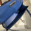 wsxc1784136074406_7 Old Cobbler Factory Mini Kelly Matte Alligator Crocodile i7 Ivory blue Silver Hardware 19cm Full Handmade