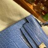 wsxc1784136074407_15 Old Cobbler Factory Mini Kelly Matte Alligator Crocodile i7 Ivory blue Silver Hardware 19cm Full Handmade