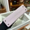 Old Cobbler Factory Mini Kelly Matte Alligator Crocodile 09 Light Purple Pink Silver Hardware 19cm Full Handmade