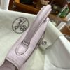 Old Cobbler Factory Mini Kelly Matte Alligator Crocodile 09 Light Purple Pink Silver Hardware 19cm Full Handmade