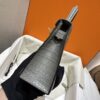 wsxc1784136234948_4 Old Cobbler Factory Mini Kelly Matte Alligator Crocodile 0V Gris Grey Gold Hardware 19cm Full Handmade