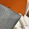 wsxc1784136236037_17 Old Cobbler Factory Mini Kelly Matte Alligator Crocodile 0V Gris Grey Gold Hardware 19cm Full Handmade