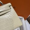 wsxc1784136270521_14 Old Cobbler Factory Mini Kelly Matte Alligator Crocodile Y1 Vanilla Yellow Silver Hardware 19cm Full Handmade