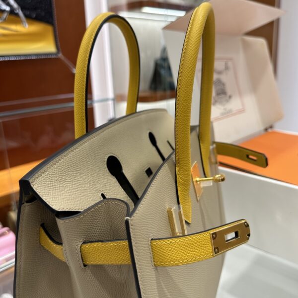wsxc1784649237630_2 Old Cobbler Factory Birkin Epsom Leather Khaki & Yellow Gold Hardware 30cm Full Handmade