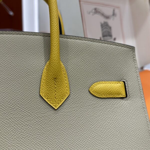wsxc1784649237630_3 Old Cobbler Factory Birkin Epsom Leather Khaki & Yellow Gold Hardware 30cm Full Handmade