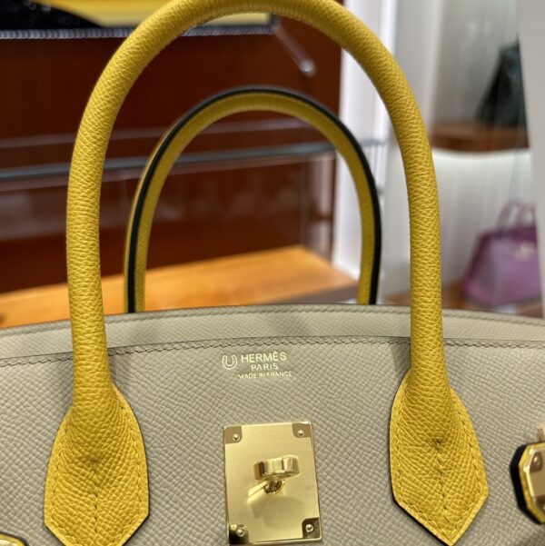 wsxc1784649237630_4 Old Cobbler Factory Birkin Epsom Leather Khaki & Yellow Gold Hardware 30cm Full Handmade