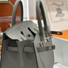 Old Cobbler Factory Birkin Epsom Leather Deep Grey Silver Hardware 25cm Full Handmade