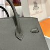 Old Cobbler Factory Birkin Epsom Leather Deep Grey Silver Hardware 25cm Full Handmade