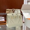 wsxc1784649295229_0-1 Old Cobbler Factory Birkin Epsom Leather Cream White Gold Hardware 25cm Full Handmade