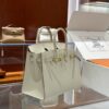 wsxc1784649295229_1 Old Cobbler Factory Birkin Epsom Leather Cream White Gold Hardware 25cm Full Handmade