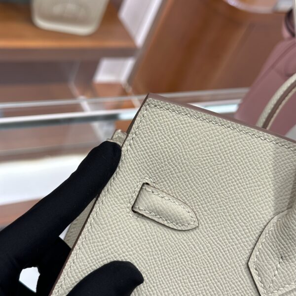 wsxc1784649297780_2 Old Cobbler Factory Birkin Epsom Leather Cream White Gold Hardware 25cm Full Handmade