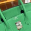 wsxc1784907051423_4 Old Cobbler Factory Birkin Swift Leather Bamboo Green Silver Hardware 30cm Full Handmade