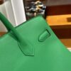 wsxc1784907051423_5 Old Cobbler Factory Birkin Swift Leather Bamboo Green Silver Hardware 30cm Full Handmade