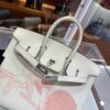 wsxc1784907083510_4 Old Cobbler Factory Birkin in & out Swift Leather White Silver Hardware 25cm Full Handmade