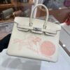 wsxc1784907083510_6 Old Cobbler Factory Birkin in & out Swift Leather White Silver Hardware 25cm Full Handmade