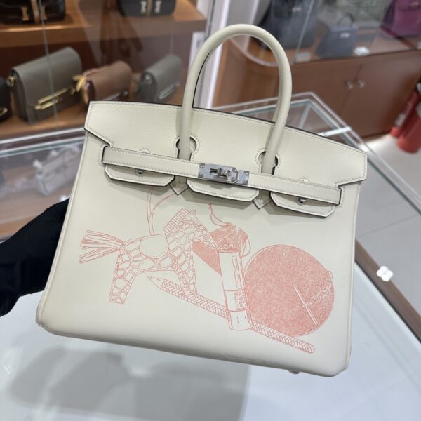 wsxc1784907083510_6 Old Cobbler Factory Birkin in & out Swift Leather White Silver Hardware 25cm Full Handmade