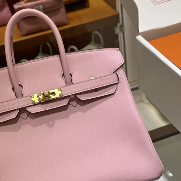 wsxc1784907133271_4 Old Cobbler Factory Birkin Swift Leather 3Q Sakura Pink Gold Hardware 25cm Full Handmade