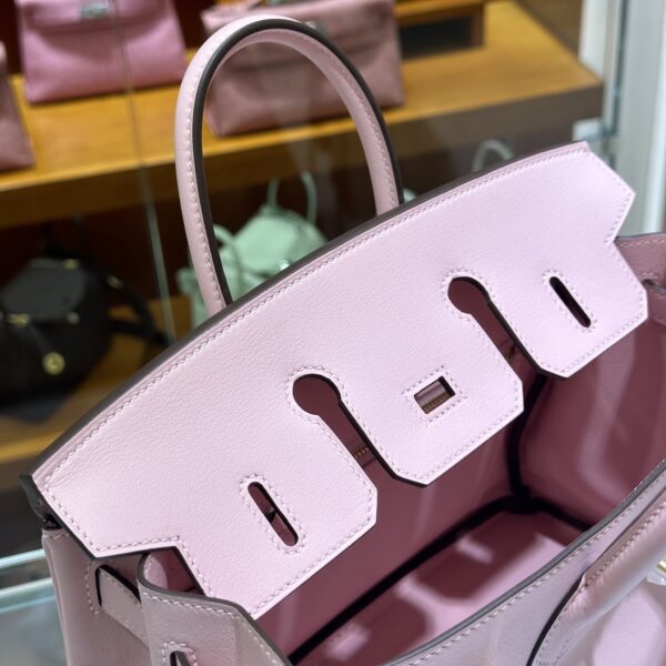 wsxc1784907133271_6 Old Cobbler Factory Birkin Swift Leather 3Q Sakura Pink Gold Hardware 25cm Full Handmade