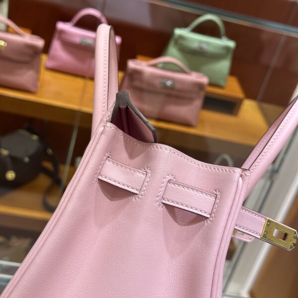wsxc1784907133271_7 Old Cobbler Factory Birkin Swift Leather 3Q Sakura Pink Gold Hardware 25cm Full Handmade