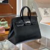 wsxc1785835700014_9 Old Cobbler Factory Birkin Box Calf Leather CK89 Black Side Seam Silver Hardware 25cm Full Handmade