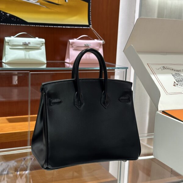 wsxc1785835724671_5 Old Cobbler Factory Birkin Box Calf Leather CK89 Black Inside Seam Silver Hardware 25cm Full Handmade