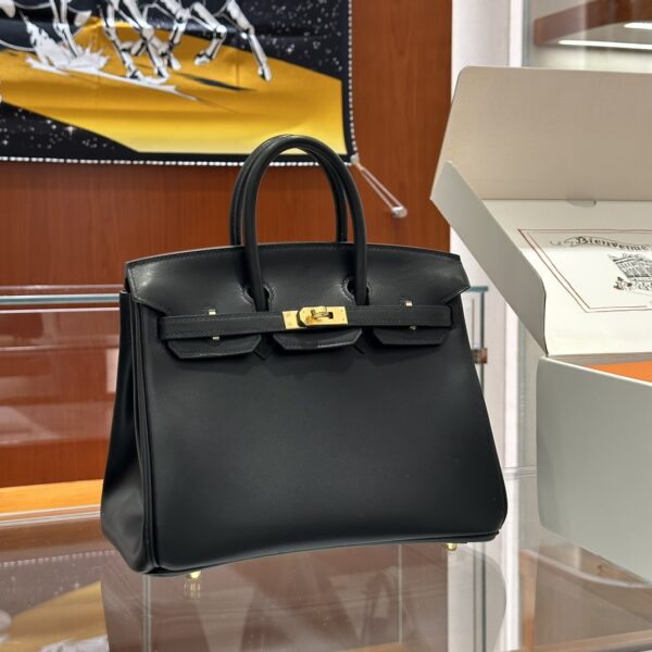 wsxc1785835894365_6 Old Cobbler Factory Birkin Vintage Leather CK89 Black Gold Hardware 30cm Full Handmade