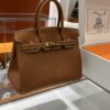 Old Cobbler Factory Birkin Vintage Leather Golden Brown Gold Hardware 30cm Full Handmade