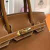 Old Cobbler Factory Birkin Vintage Leather Golden Brown Gold Hardware 30cm Full Handmade