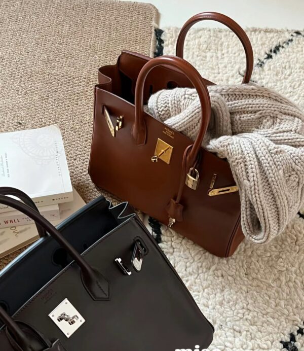 Old Cobbler Factory Birkin Vintage Leather Golden Brown Gold Hardware 30cm Full Handmade