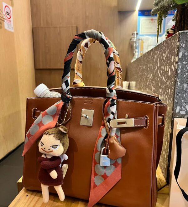 Old Cobbler Factory Birkin Vintage Leather Golden Brown Gold Hardware 30cm Full Handmade
