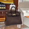 wsxc1785835980431_0 Old Cobbler Factory Birkin Vintage Leather Reddish Brown Gold Hardware 30cm Full Handmade
