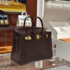 wsxc1785835980431_2 Old Cobbler Factory Birkin Vintage Leather Reddish Brown Gold Hardware 30cm Full Handmade