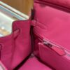 wsxc1785836024489_11 Old Cobbler Factory Birkin Ostrich Leather E5 Candy Pink Silver Hardware 25cm Full Handmade