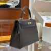 Old Cobbler Factory Kelly Box Calf Leather CK46 Ebony Color Gold Hardware 25cm Full Handmade