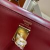 Old Cobbler Factory Kelly Box Calf Leather CK55 Bordeaux Red Gold Hardware 25cm Full Handmade