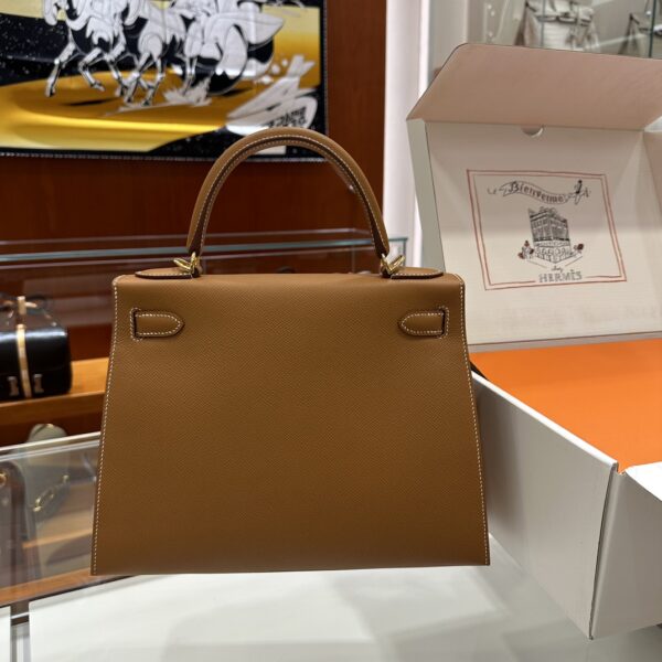 wsxc1787763470047_4 Old Cobbler Kelly Epsom Leather Golden Brown Gold Hardware 28cm Full Handmade