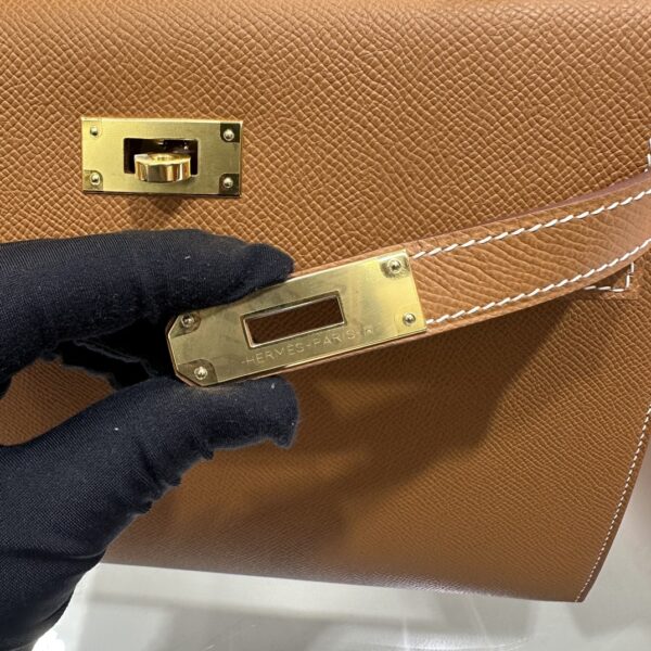 wsxc1787763470047_5 Old Cobbler Kelly Epsom Leather Golden Brown Gold Hardware 28cm Full Handmade